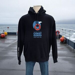 Mens Coast Guard Hoodie USA Military Sweatshirt Graphic Patriotic Pullover
